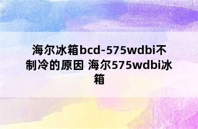 海尔冰箱bcd-575wdbi不制冷的原因 海尔575wdbi冰箱